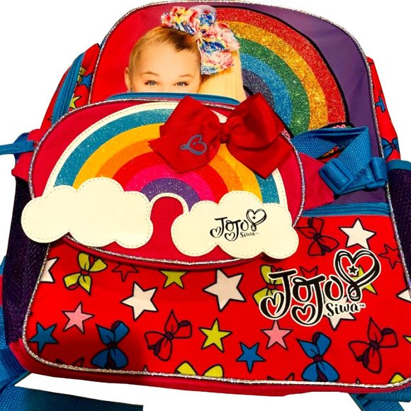Jojo Siwa Hearts and Bow Girls Backpack Set - Picture 1 of 2